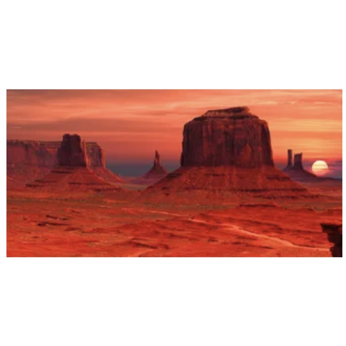 Reptile Realm Aqua Natural Monument Valley Poster Background