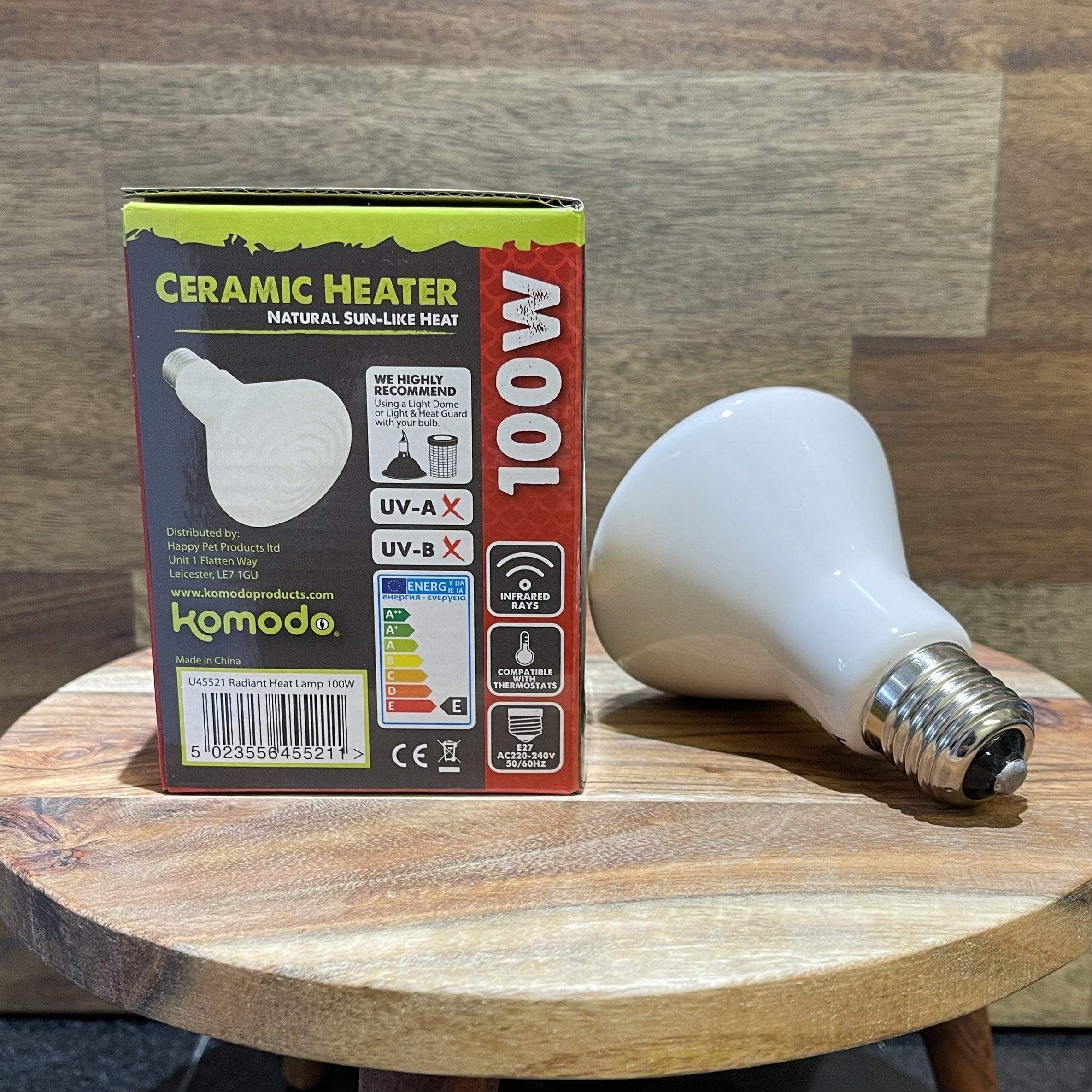 Komodo Bulb Komodo Ceramic Heat Emitter White 100W