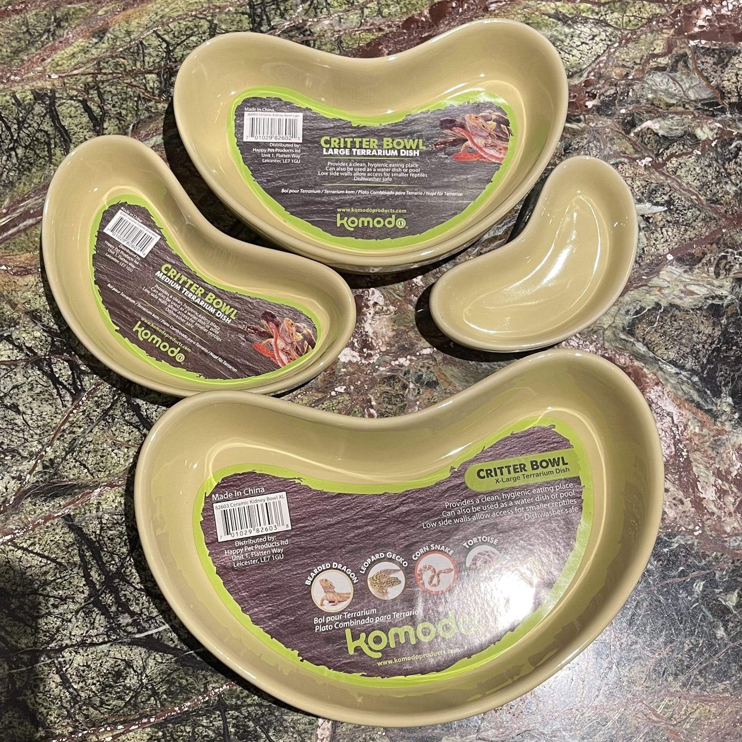 Komodo Food Bowl Komodo Reptile Critter Bowl - Extra-Large