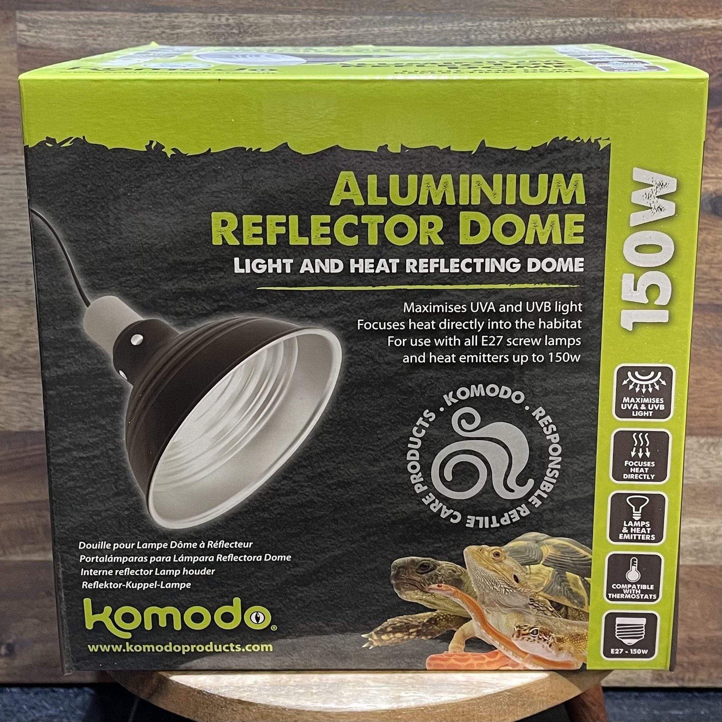Komodo Light & Heat Komodo Aluminium Reflector Dome 150W (19x21x21cm)