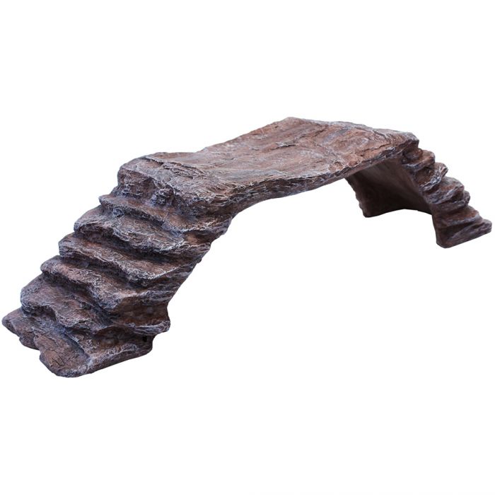 Komodo Resin Rock Decor Komodo Basking Platform Ramp Brown Large