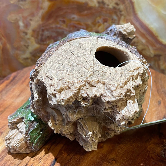 Komodo Resin Rock Decor Komodo Forest Log Hiding Den