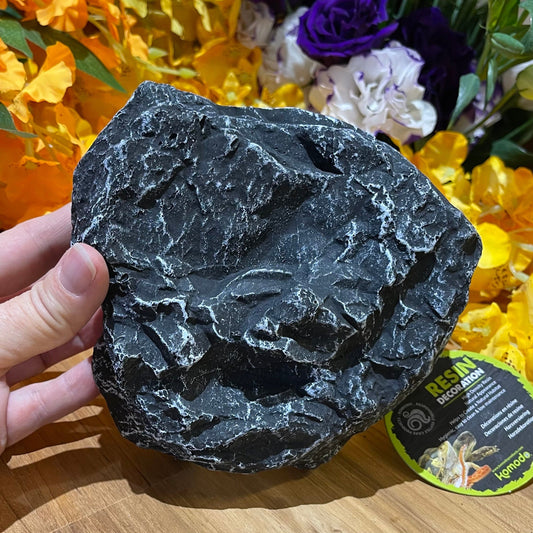 Komodo Resin Rock Decor Komodo Reptile Rock Den Grey Small