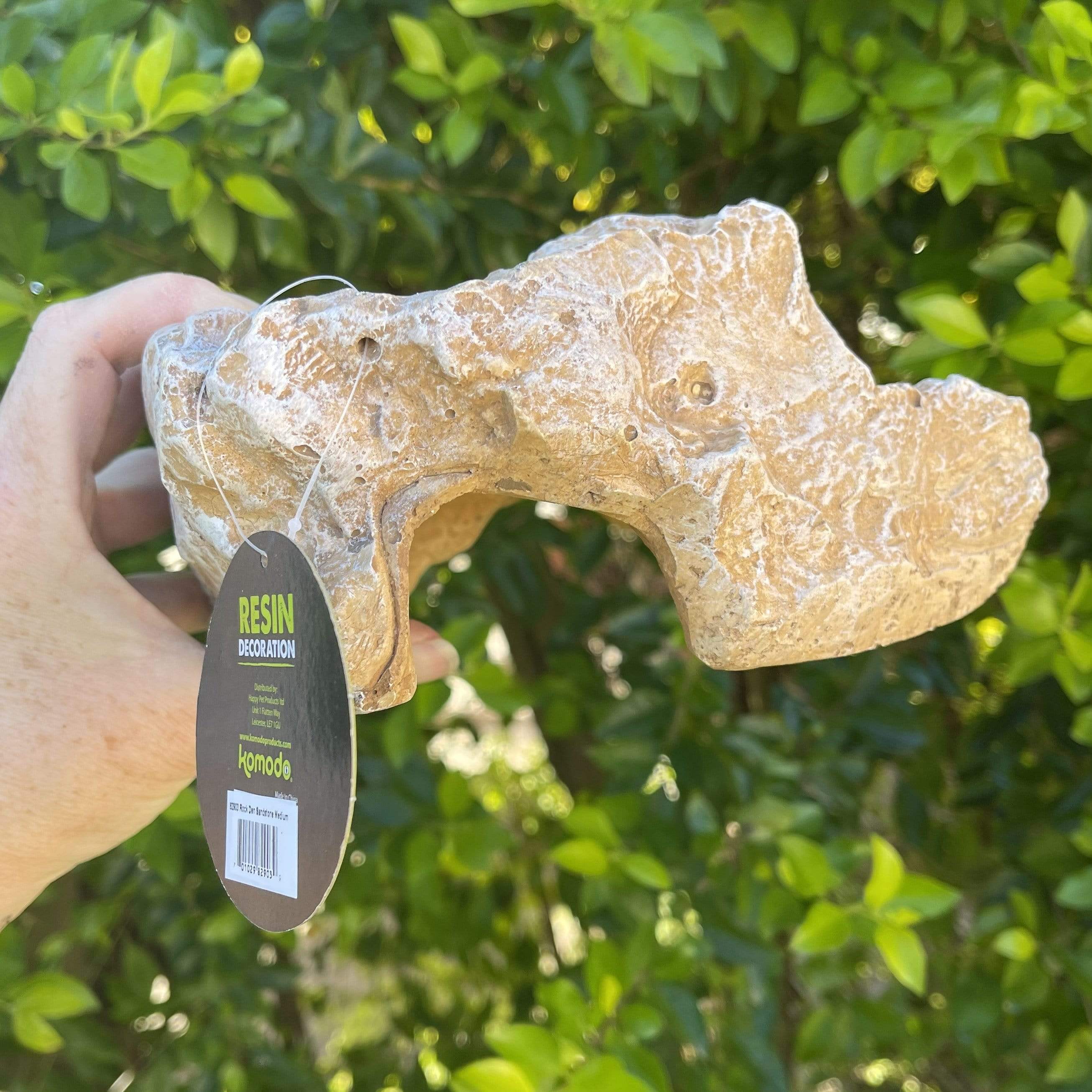 Komodo Reptile Rock Den Sandstone Medium – Reptile Realm