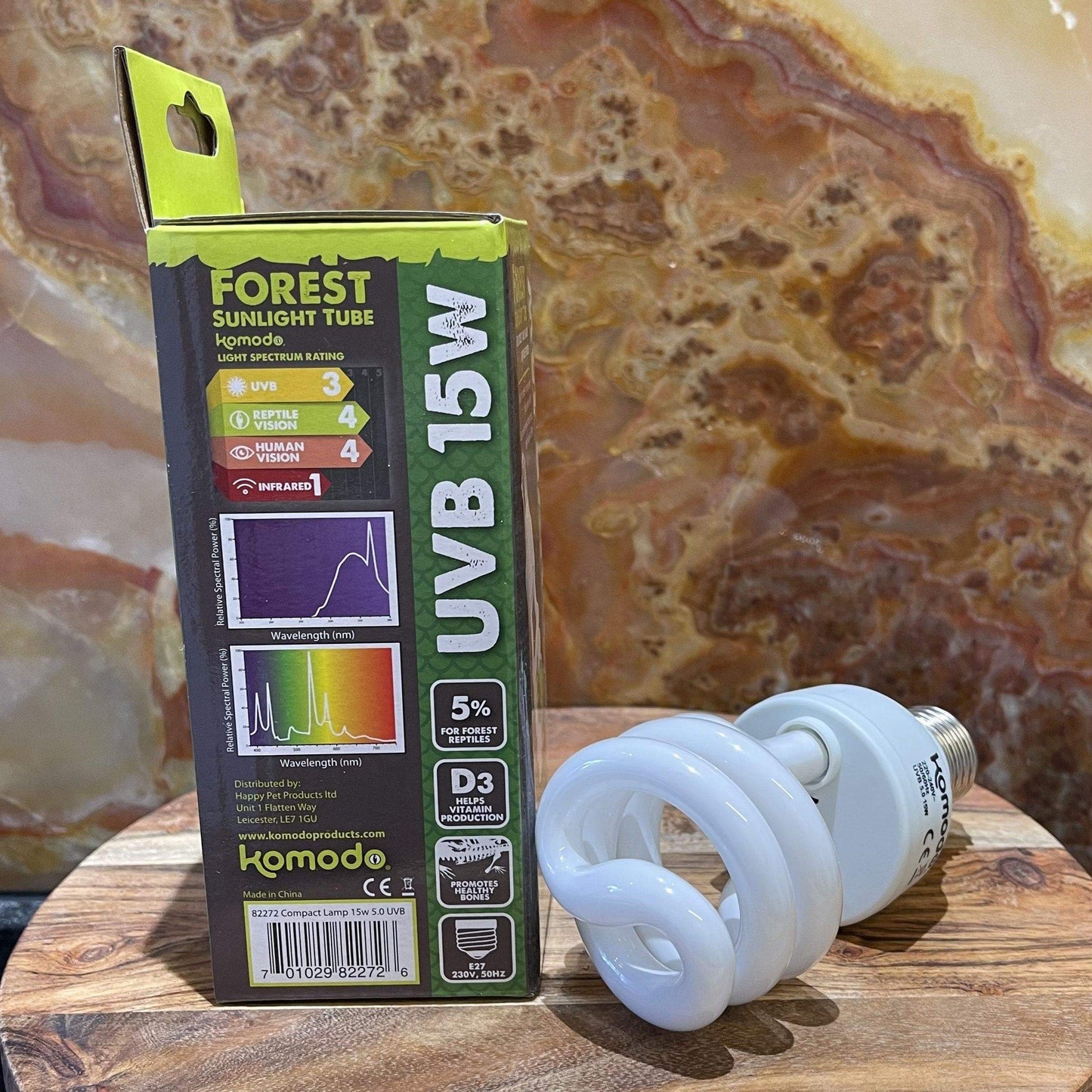 Pisces Enterprises Bulb Forest Sunlight Komodo Compact Lamp UVB 5% 15W