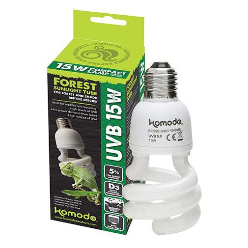 Pisces Enterprises Bulb Forest Sunlight Komodo Compact Lamp UVB 5% 15W