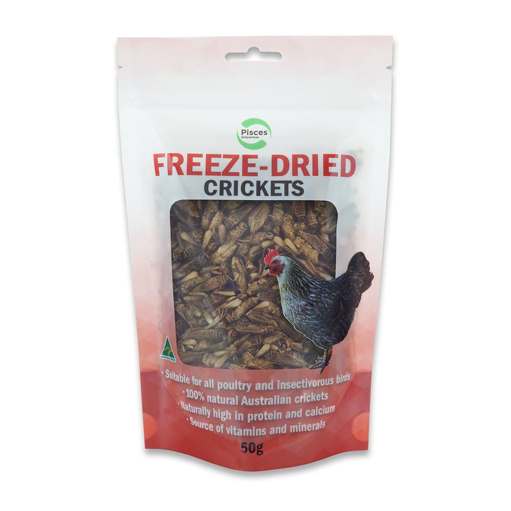 Pisces Enterprises Reptile Food Freeze-dried Crickets Poultry Bag 50g