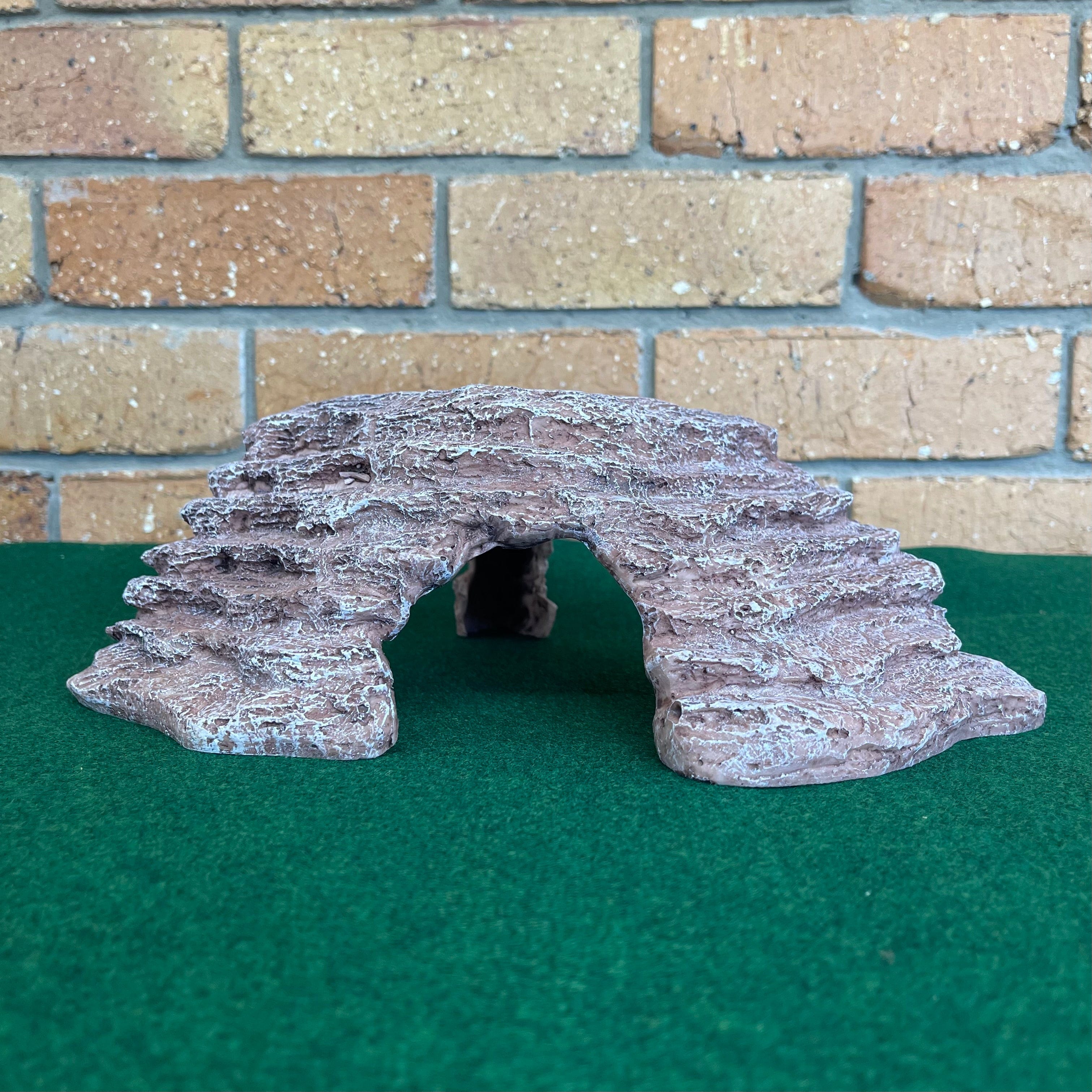 Komodo Resin Rock Decor Komodo Basking Platform Corner Ramp Brown