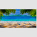 Reptile Realm Aqua Natural Paradise Beach Poster Background