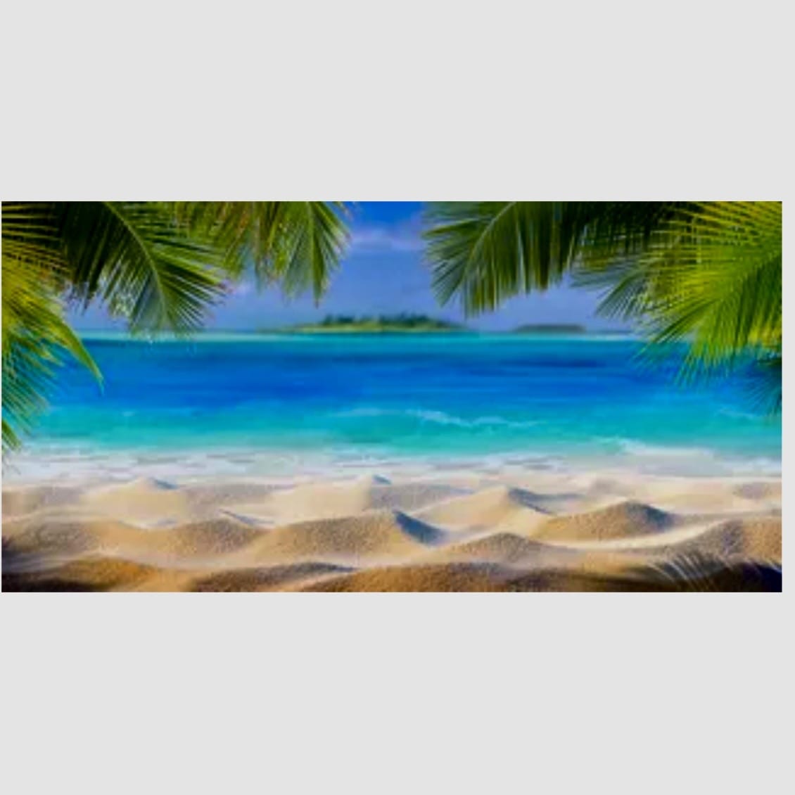 Reptile Realm Aqua Natural Paradise Beach Poster Background