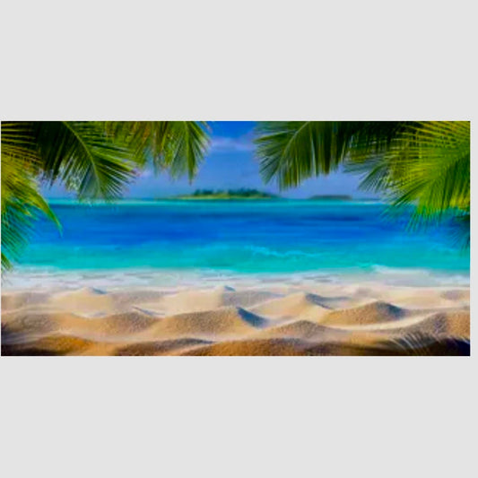 Reptile Realm Aqua Natural Paradise Beach Poster Background