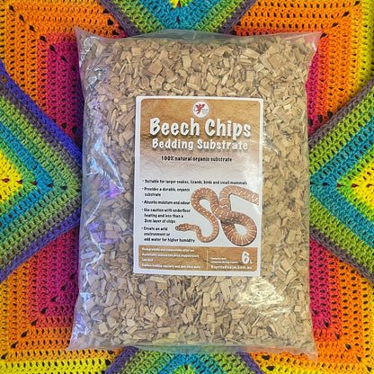 Reptile Realm Reptile Bedding & Substrates Reptile Realm Beech Chips Bedding Substrate - 6 litres