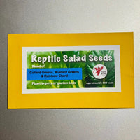Reptile Realm Seed Blend Reptile Salad Seeds (Blue Label) - Collard Greens, Mustard Greens and Rainbow Chard
