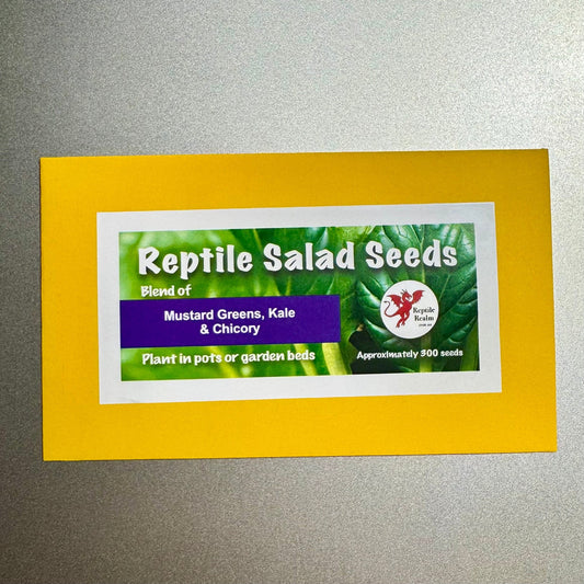 Reptile Realm Seed Blend Reptile Salad Seeds (Purple Label) - Mustard Greens, Kale and Chicory