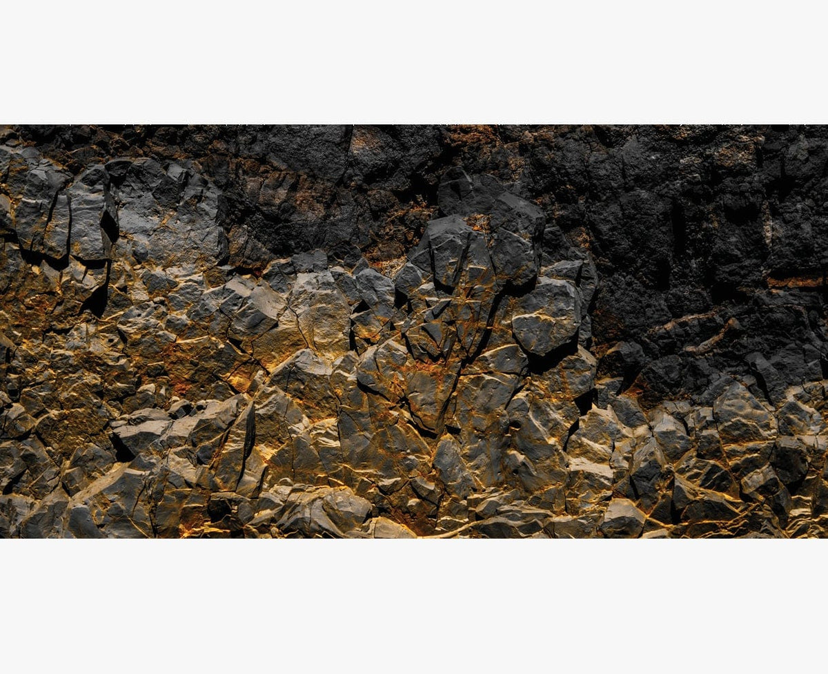 Tank Terrarium Australia Reptile Decor 2 foot (40cm high by 60cm wide) Gold Rock Background Poster
