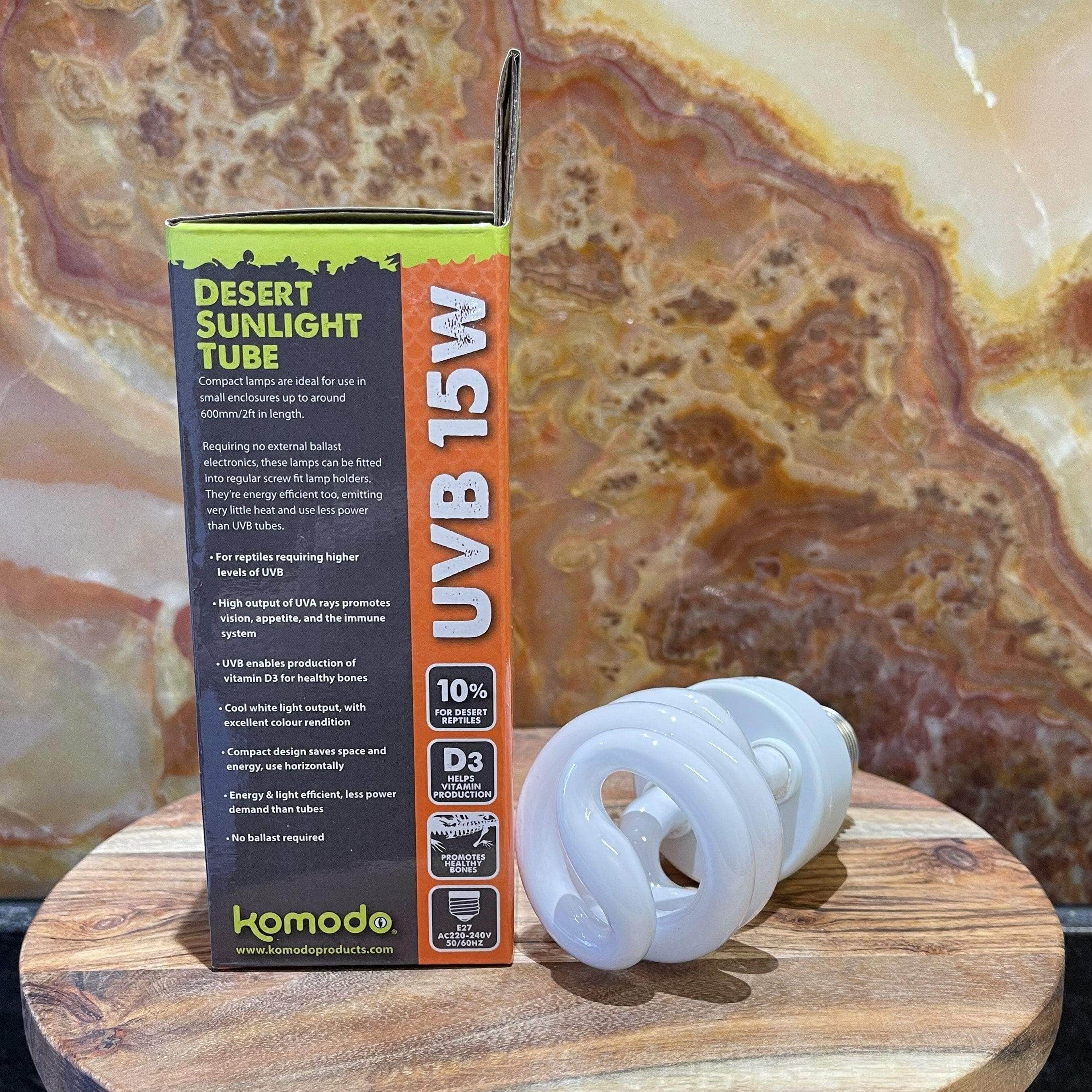 Komodo Bulb Desert Sun Komodo Compact Lamp UVB 10% 15W