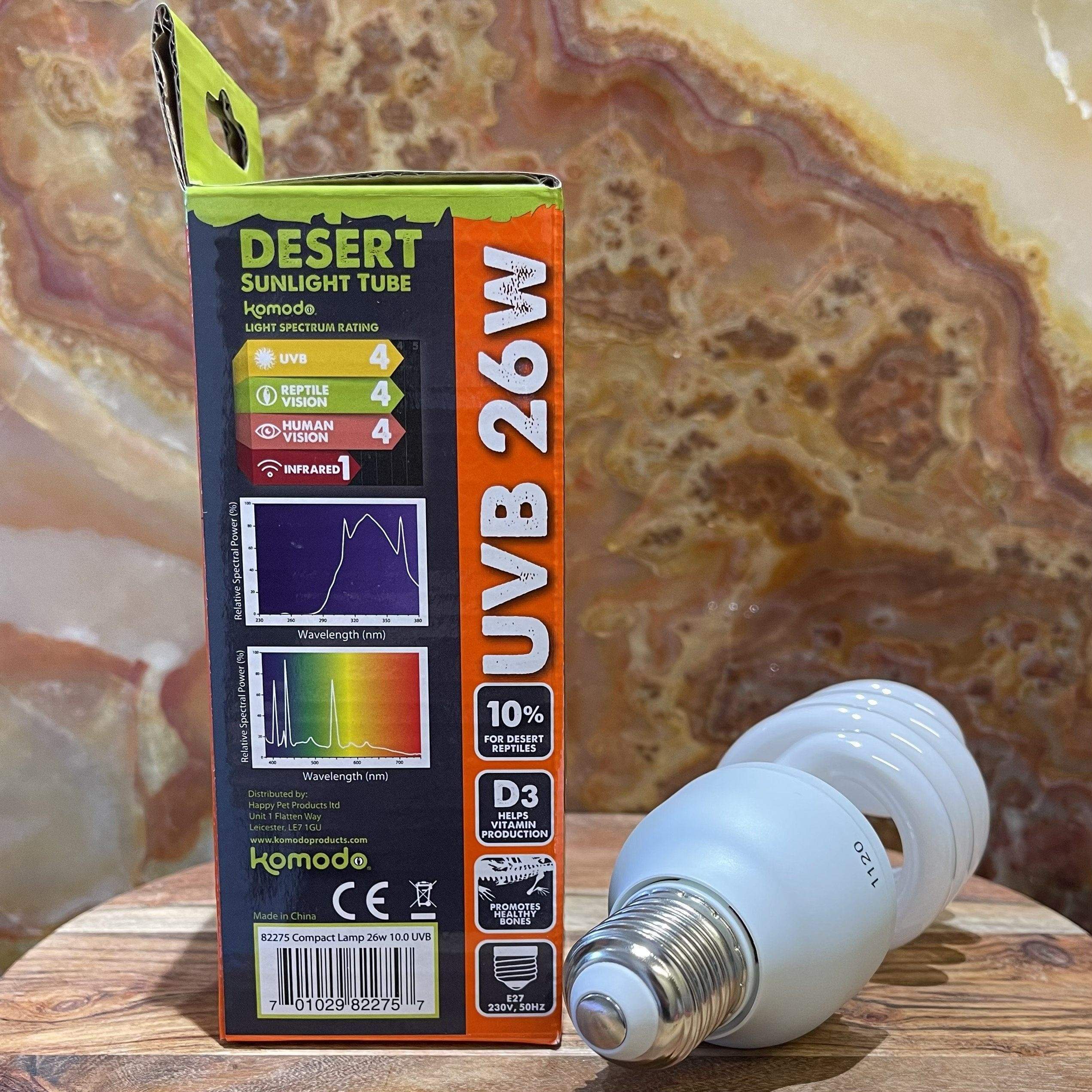 Komodo Bulb Desert Sun Komodo Compact Lamp UVB 10% 26W