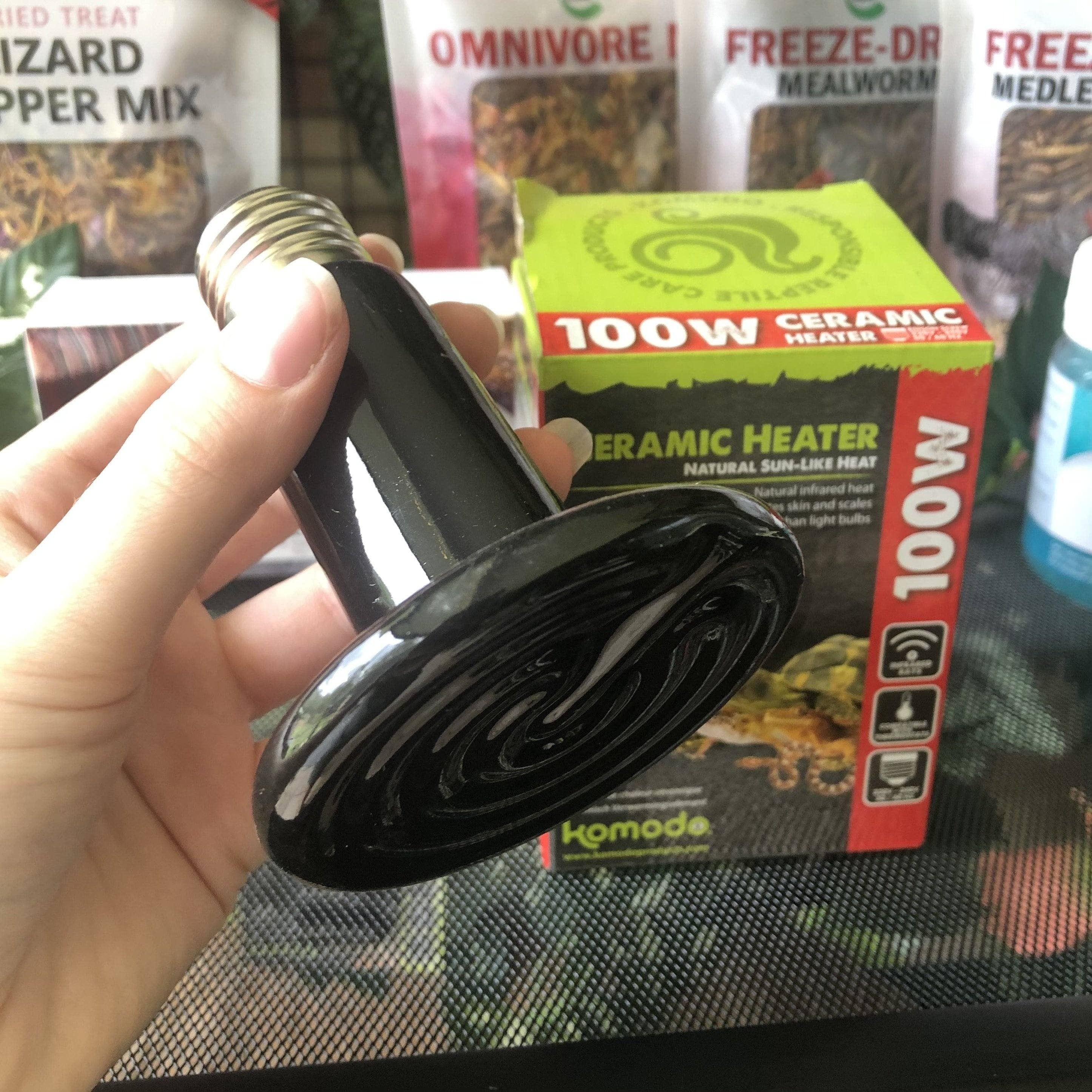 Komodo Bulb Komodo Ceramic Heat Emitter Black 100W