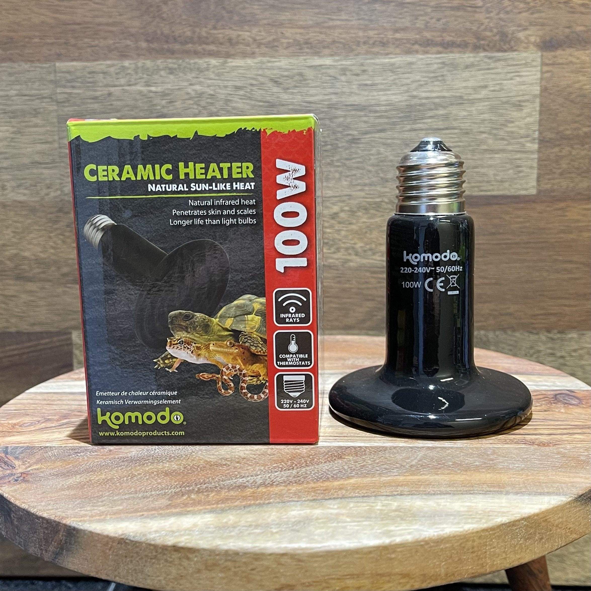 Komodo Bulb Komodo Ceramic Heat Emitter Black 100W