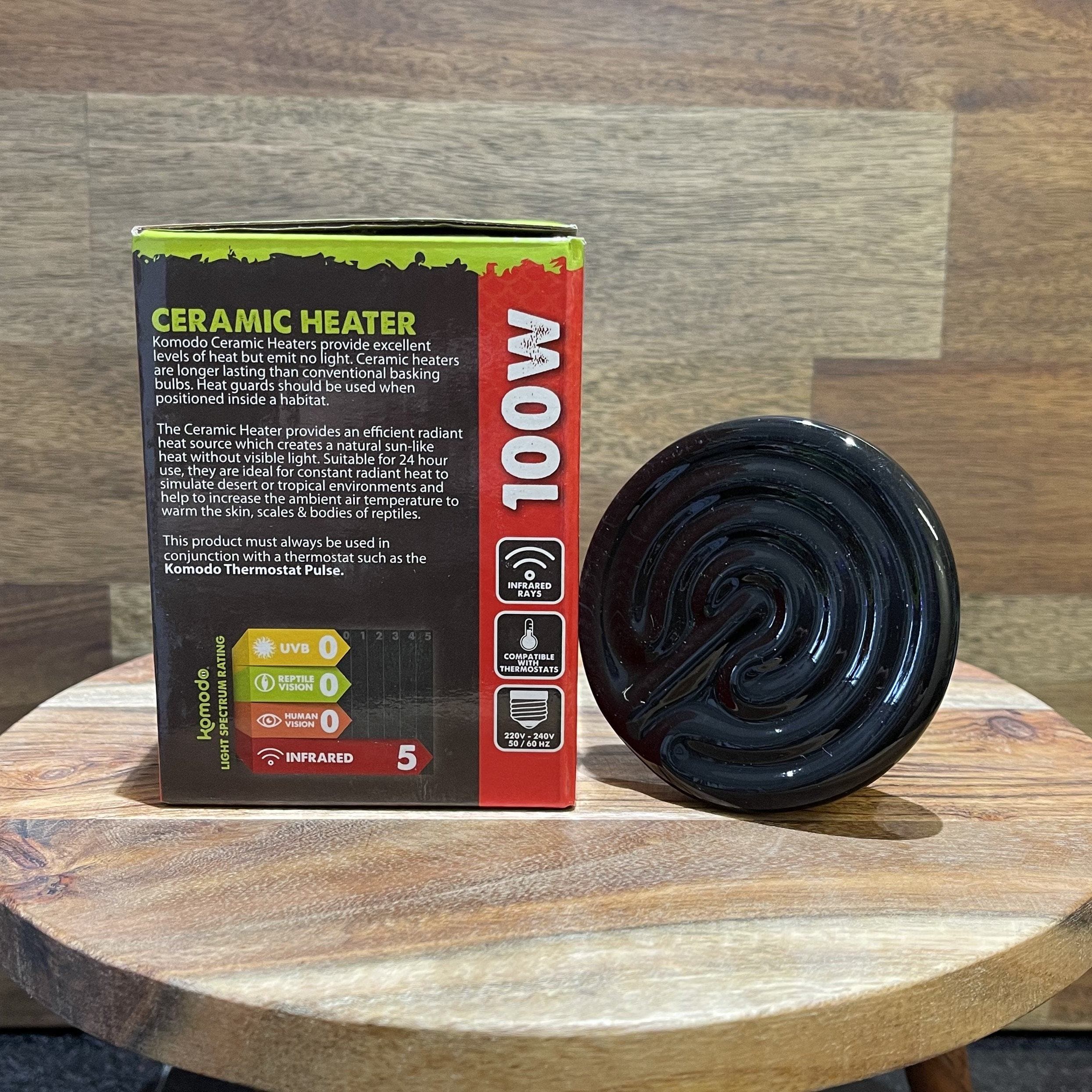 Komodo Bulb Komodo Ceramic Heat Emitter Black 100W