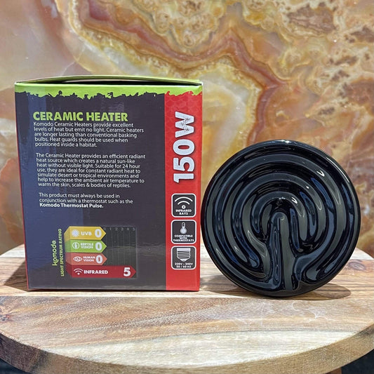 Komodo Bulb Komodo Ceramic Heat Emitter Black 150W