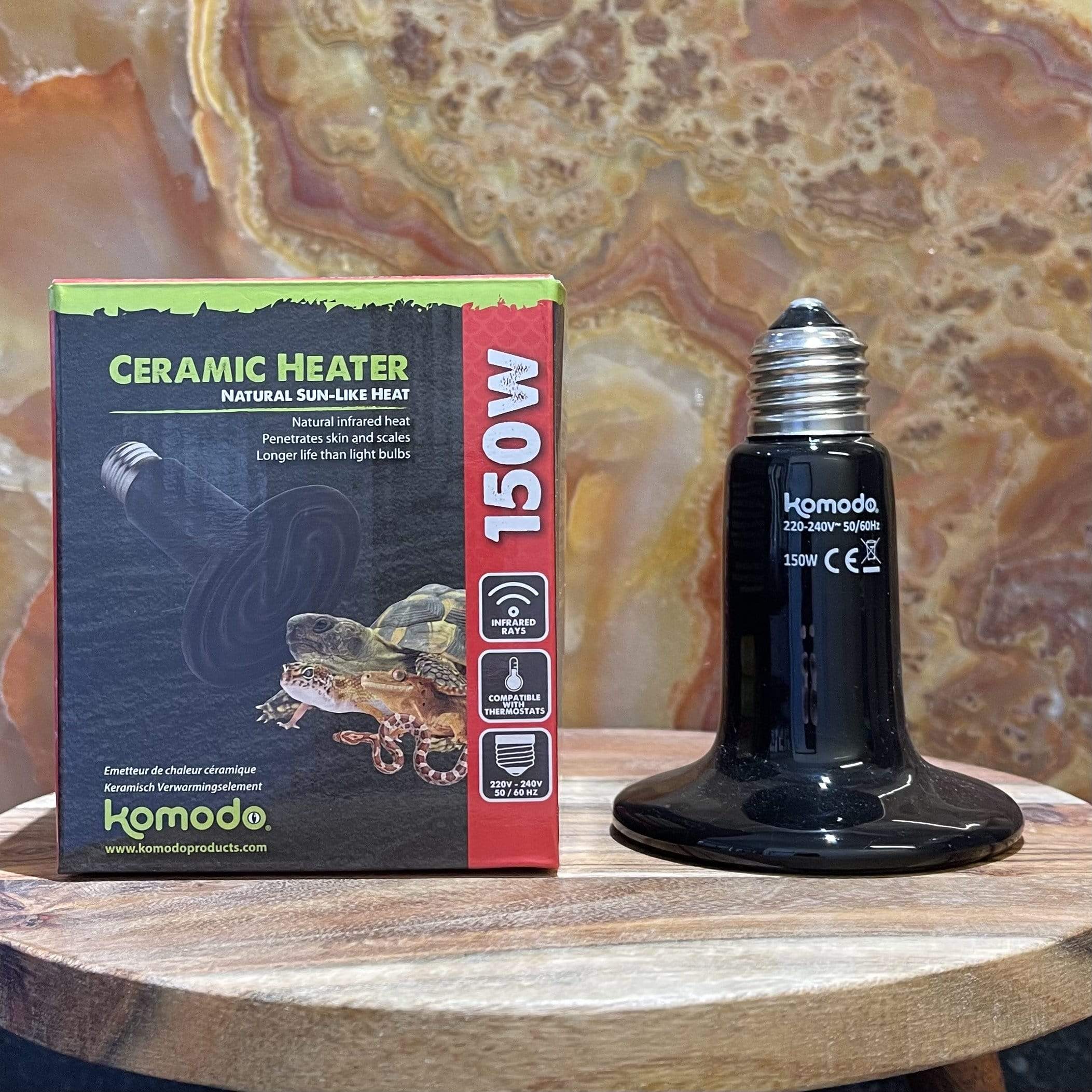 Komodo Bulb Komodo Ceramic Heat Emitter Black 150W