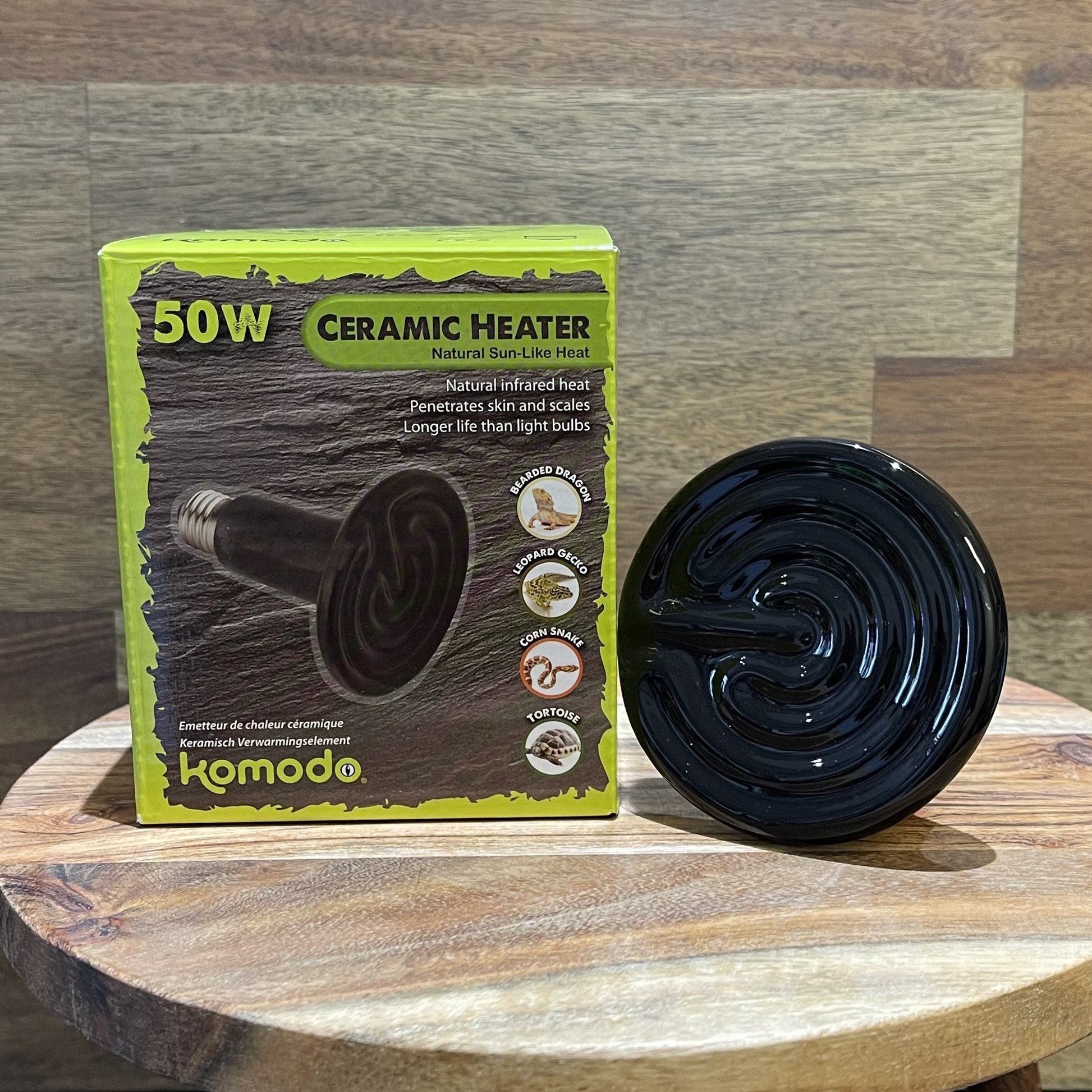 Komodo Bulb Komodo Ceramic Heat Emitter Black 50W