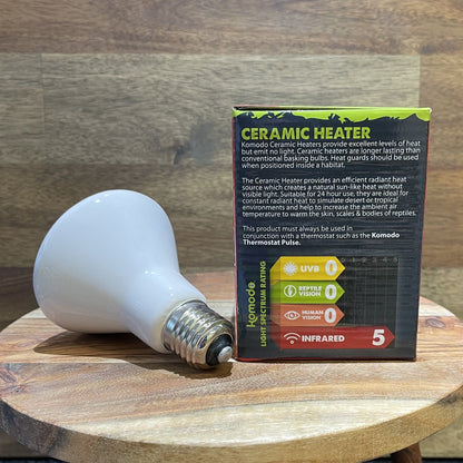 Komodo Bulb Komodo Ceramic Heat Emitter White 60W