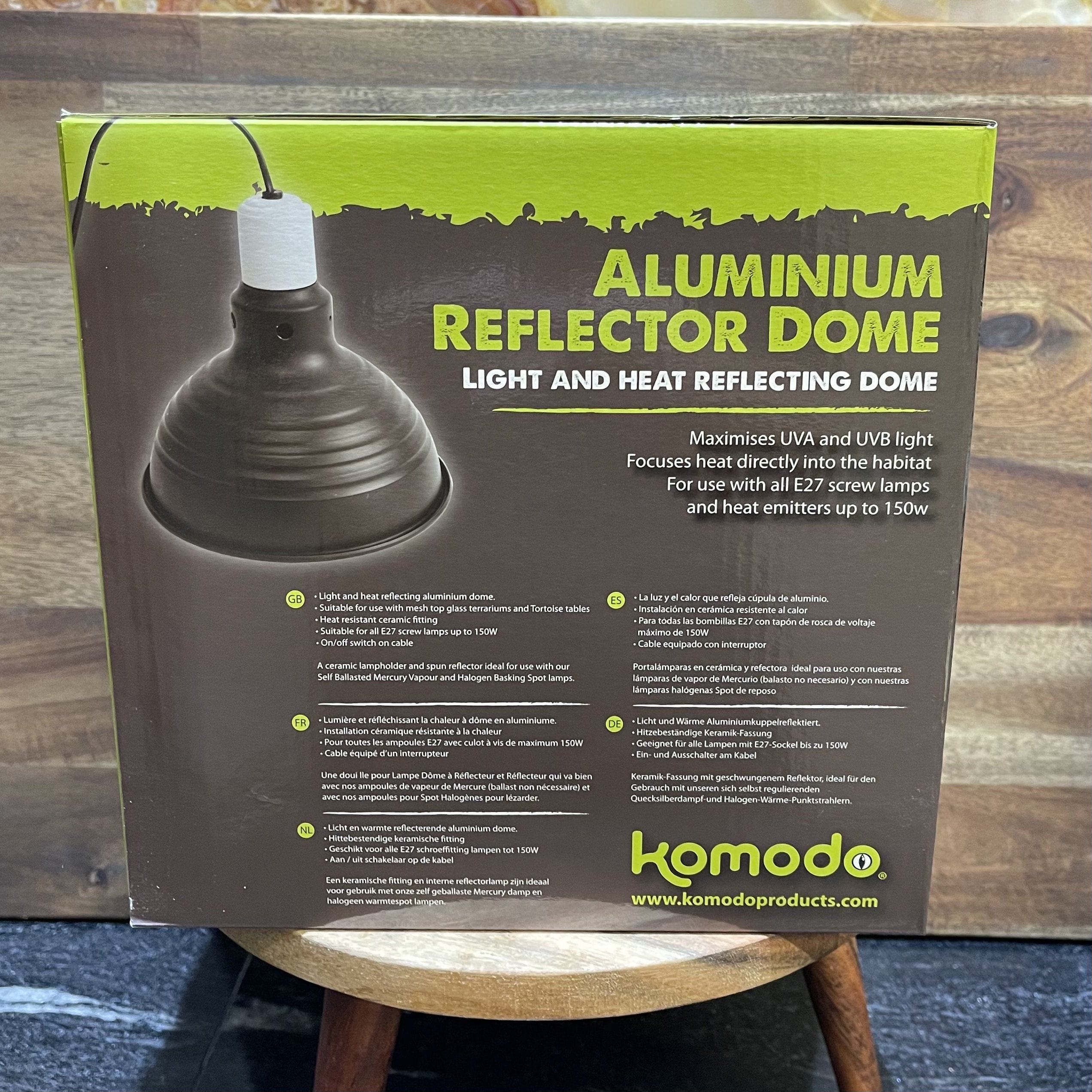 Komodo Light & Heat Komodo Aluminium Reflector Dome 150W (19x21x21cm)