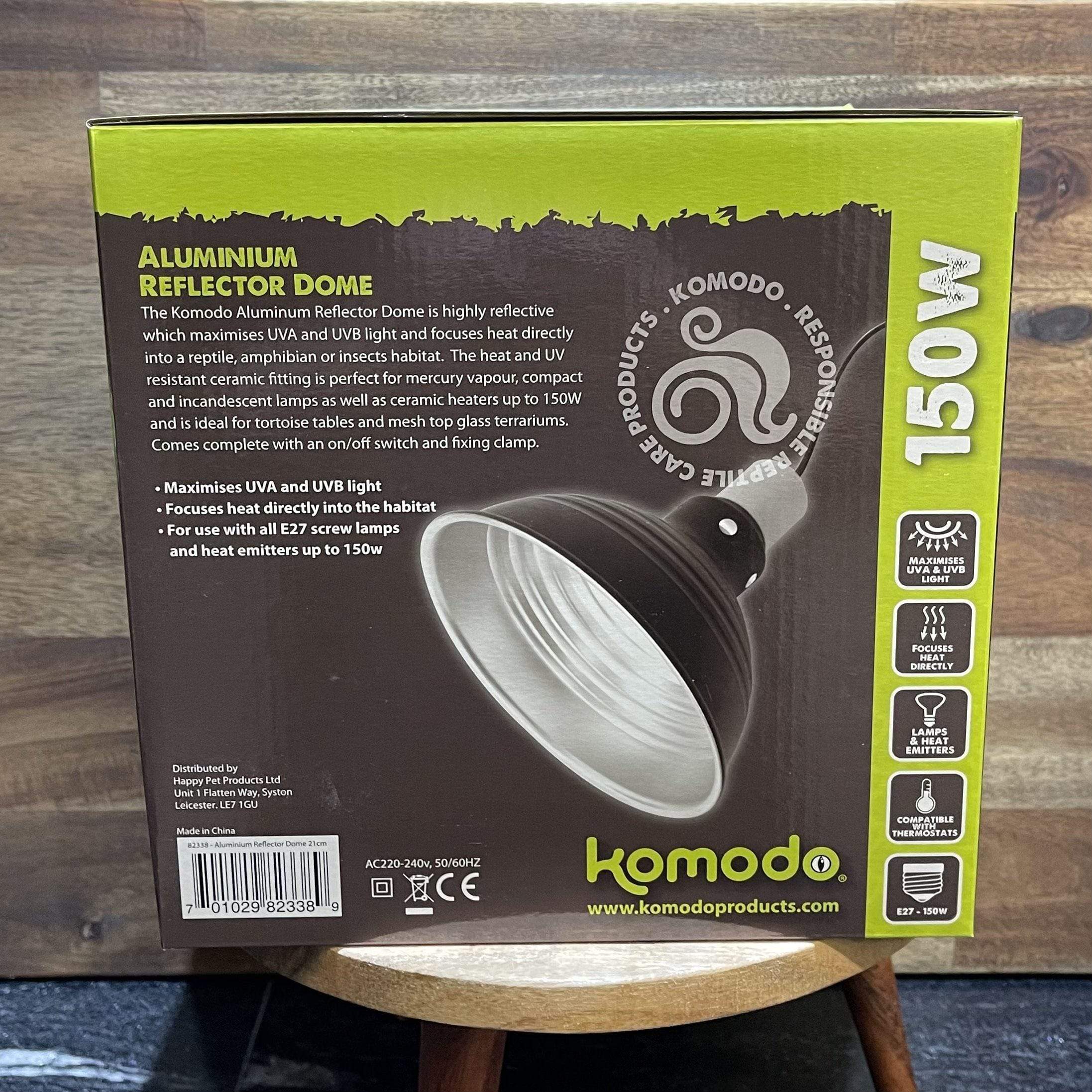 Komodo Light & Heat Komodo Aluminium Reflector Dome 150W (19x21x21cm)