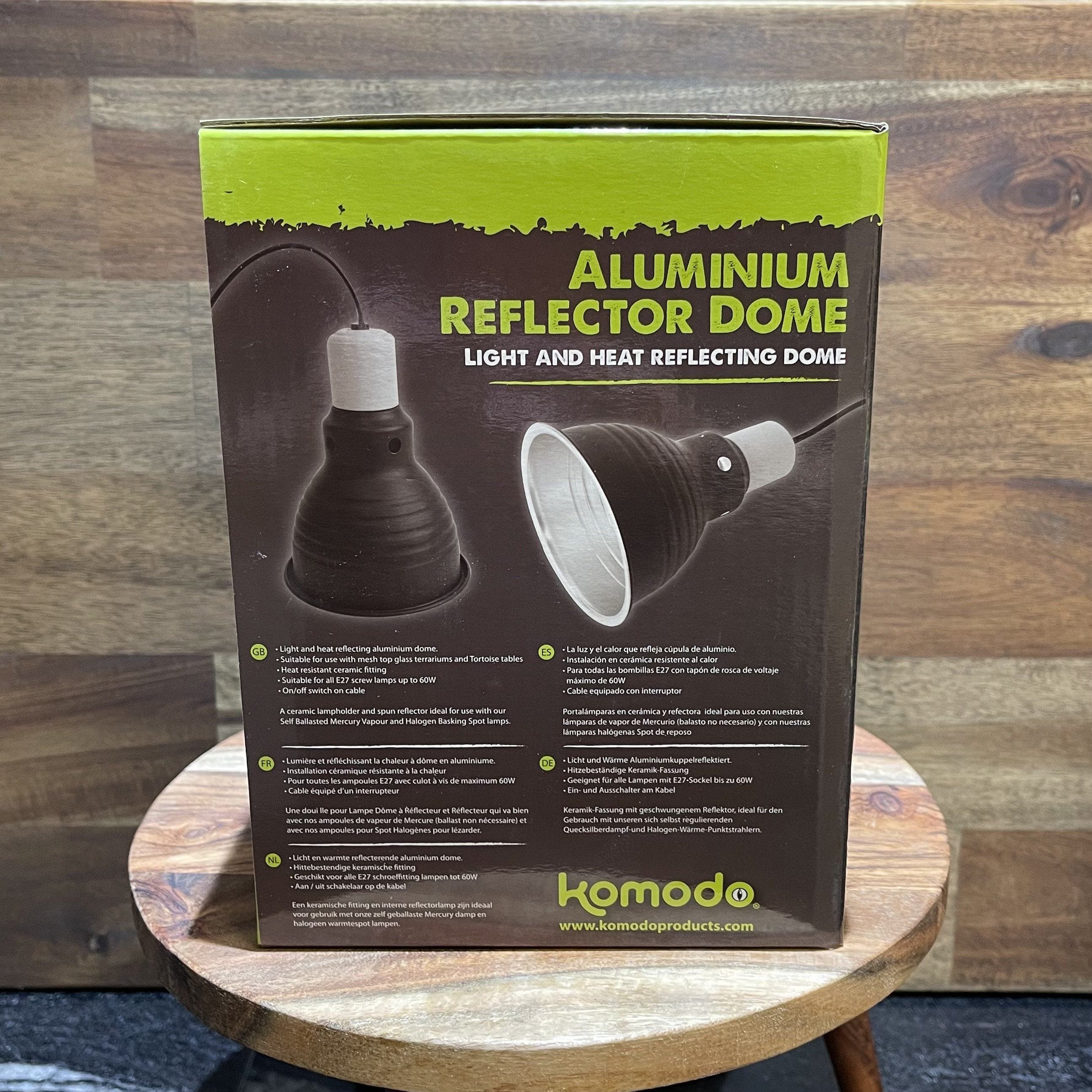 Komodo Light & Heat Komodo Aluminium Reflector Dome 60W (18x14x14cm)