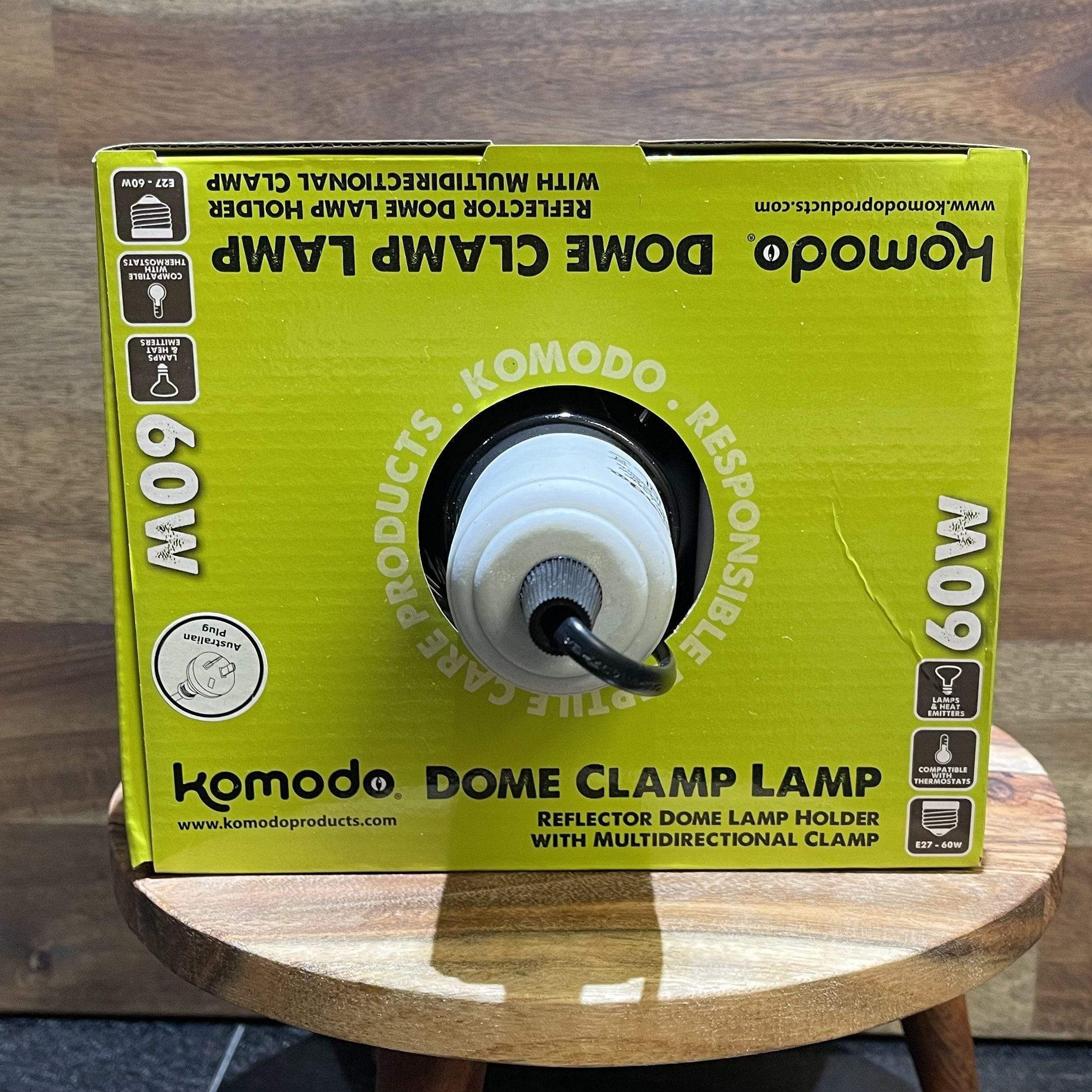 Komodo Light & Heat Komodo Dome Clamp Lamp Fixture 60W (15x15x15cm)