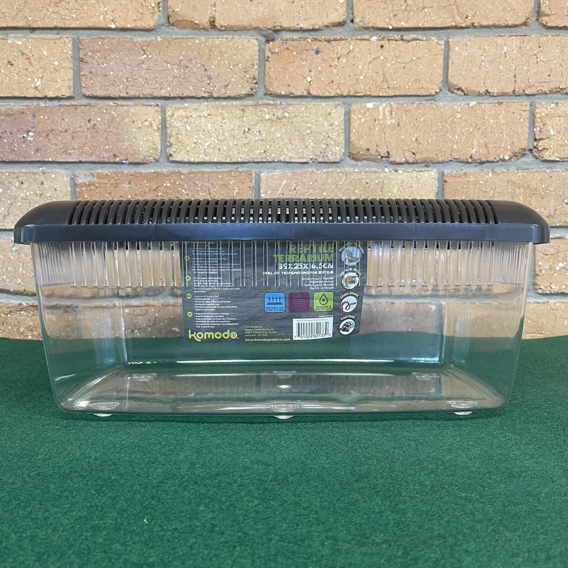 Komodo Plastic Terrarium 39cm x 25cm x – Reptile Realm