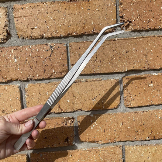 Komodo Reptile Keeping Tools Komodo Feeding Tongs Angled 30cm