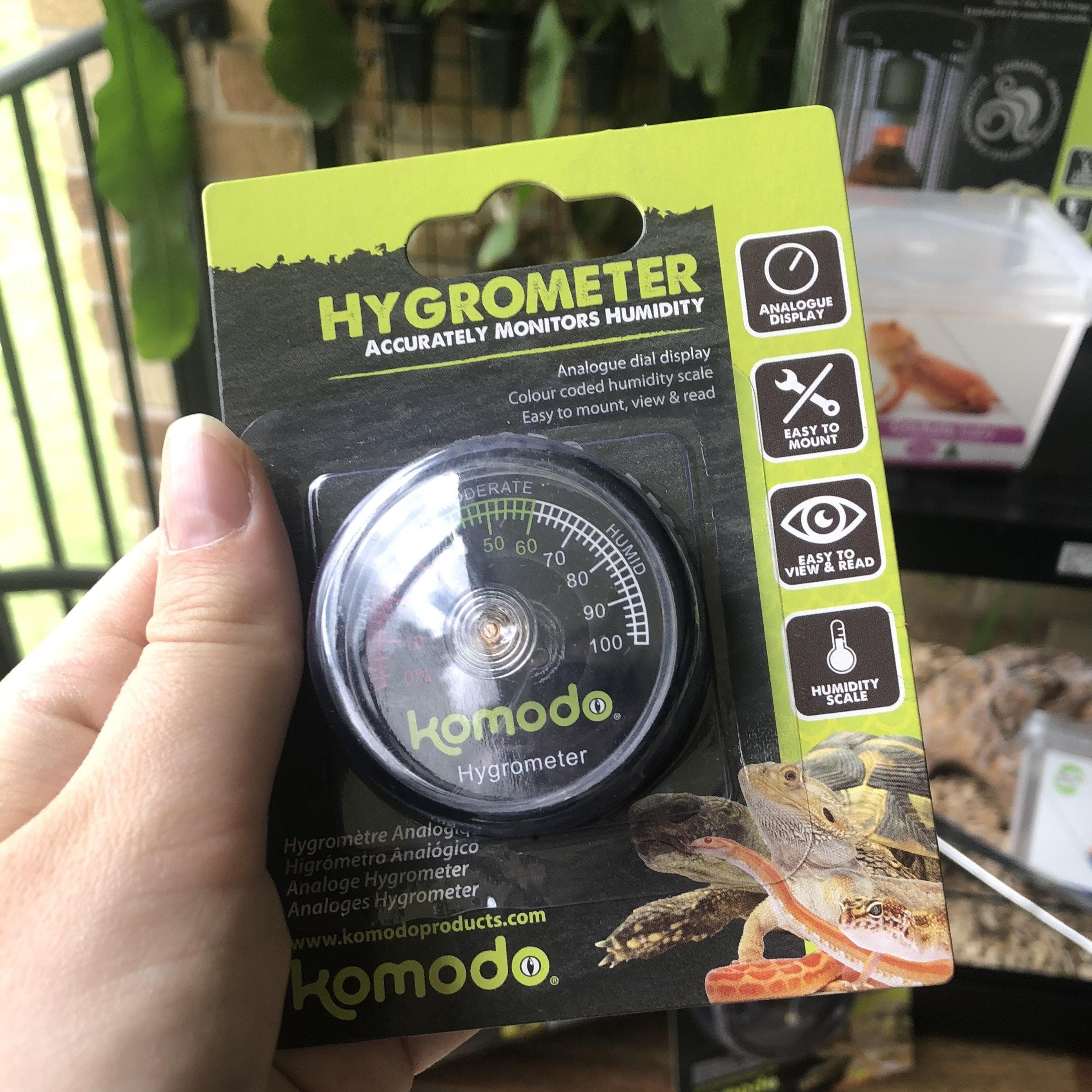 Komodo Reptile Monitoring Komodo Analogue Hygrometer