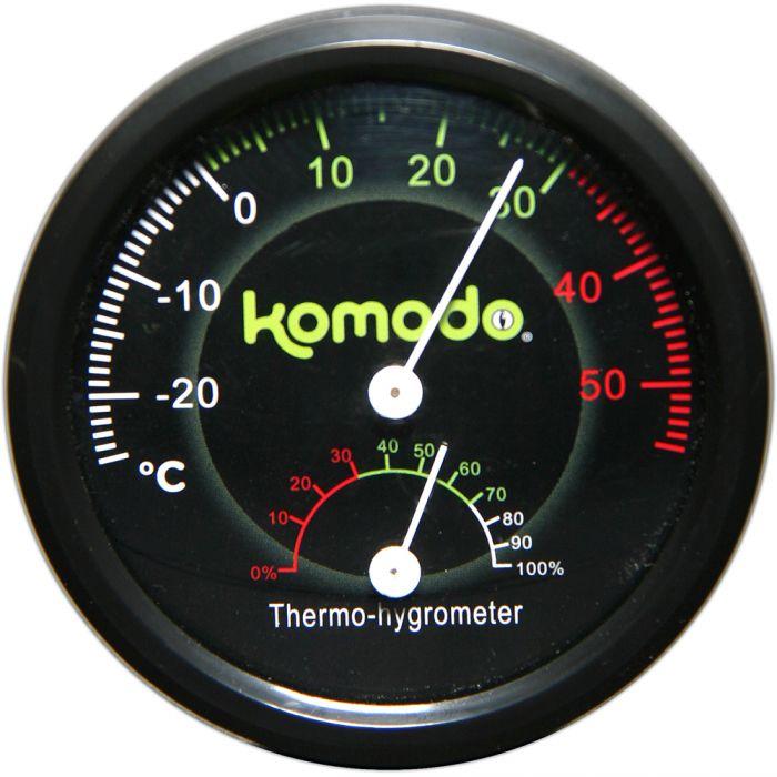 Komodo Reptile Monitoring Komodo Combined Thermometer & Hygrometer Analogue