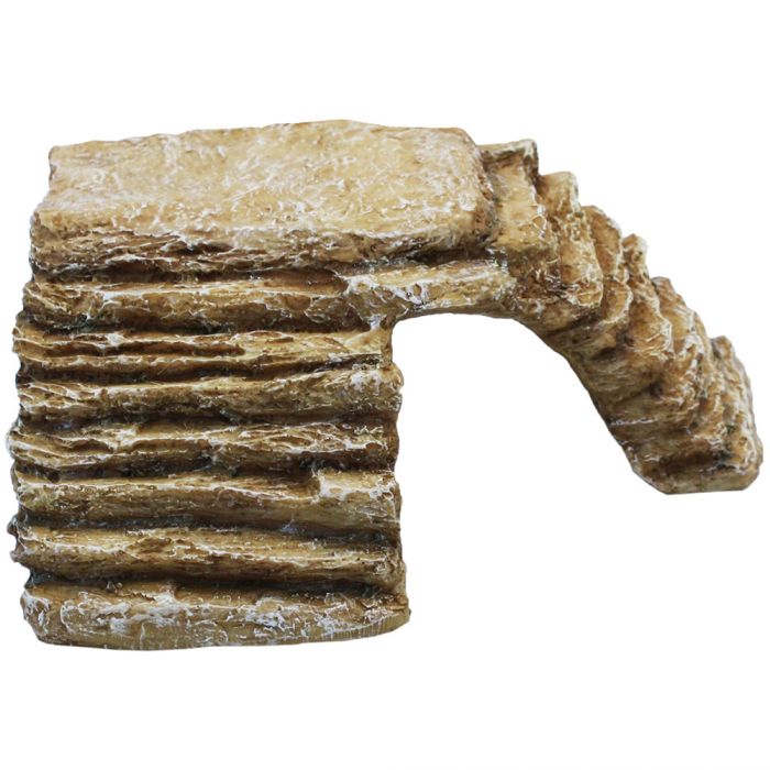 Komodo Resin Rock Decor Komodo Basking Platform Corner Ramp Sandstone