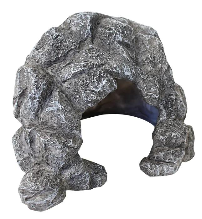 Komodo Resin Rock Decor Komodo Cave Den Grey