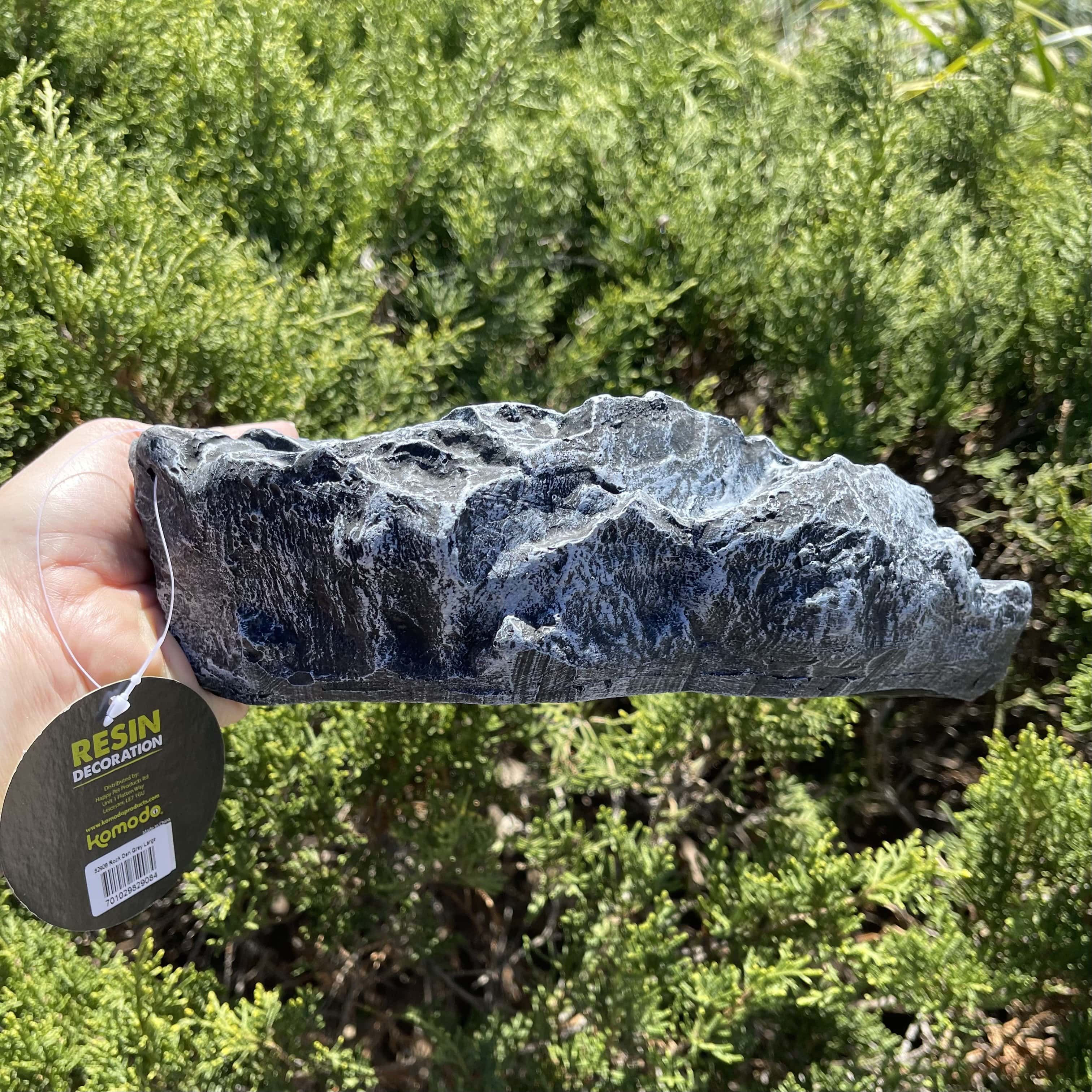 Komodo Resin Rock Decor Komodo Reptile Rock Den Grey Large
