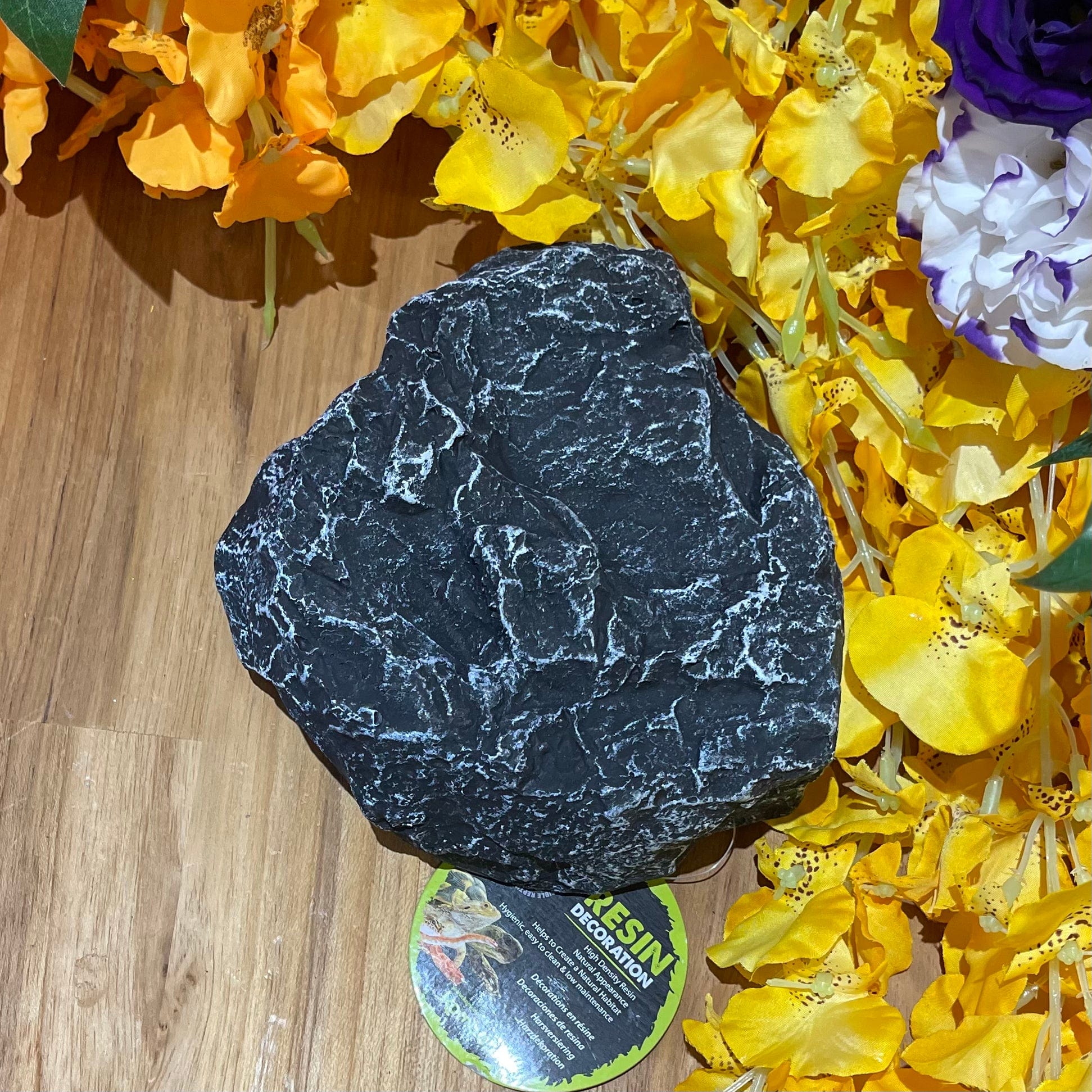 Komodo Resin Rock Decor Komodo Reptile Rock Den Grey Small