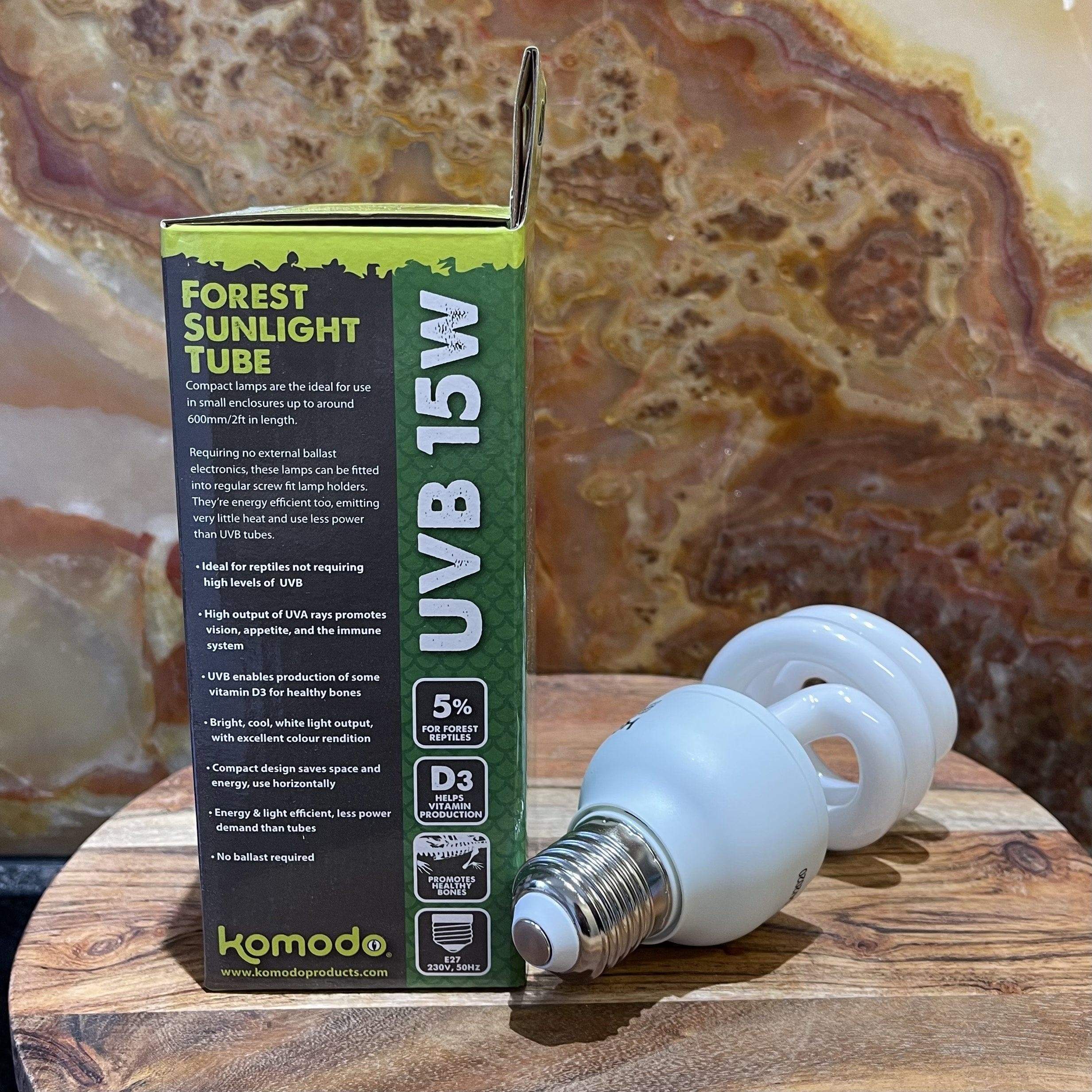 Pisces Enterprises Bulb Forest Sunlight Komodo Compact Lamp UVB 5% 15W