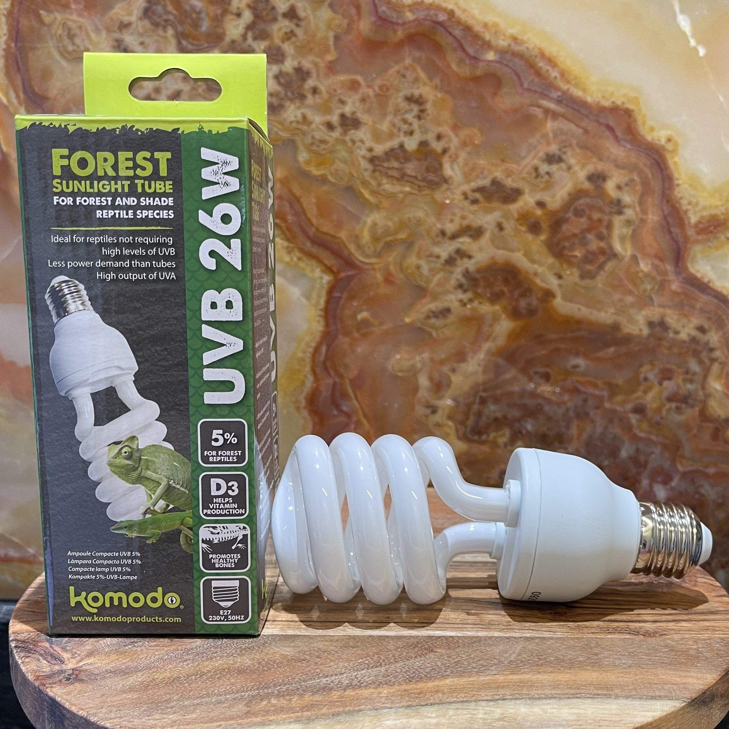 Pisces Enterprises Bulb Forest Sunlight Komodo Compact Lamp UVB 5% 26W