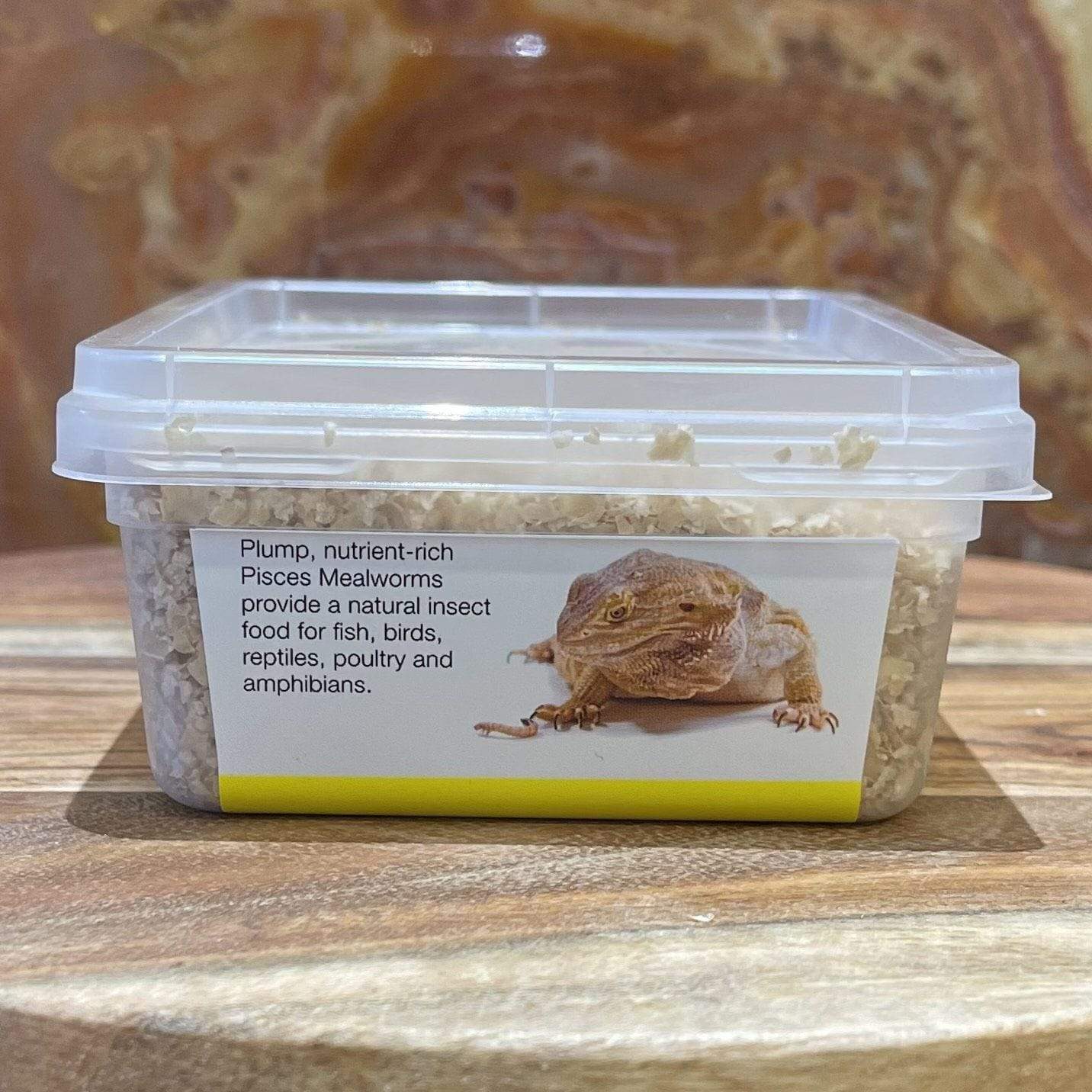Pisces Enterprises Live Food Tub Mealworms - Regular 10g Tub