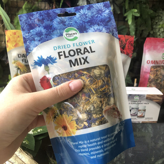 Pisces Enterprises Reptile Food Edible Flower Treats for Reptiles Floral Mix