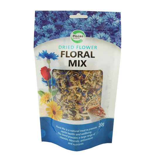 Pisces Enterprises Reptile Food Edible Flower Treats for Reptiles Floral Mix