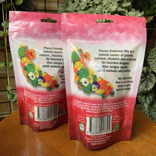 Pisces Enterprises Reptile Food Omnivore Mix Pisces 100g