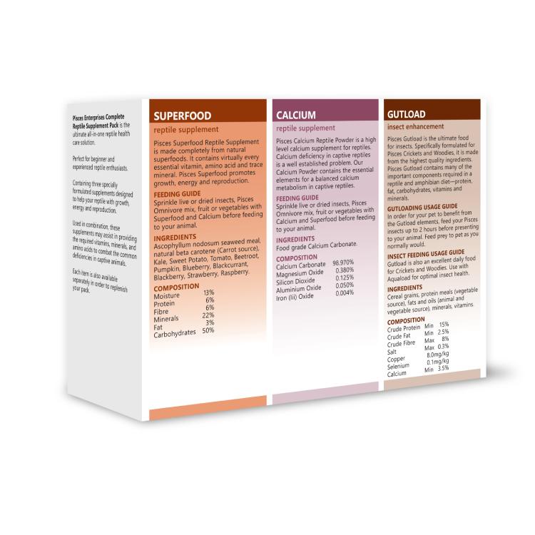 Pisces Enterprises Supplement Pisces Complete Reptile Supplement Pack